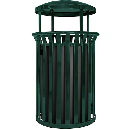 Ex-Cell Kaiser 37-Gal. Receptacle W/ Canopy - Hunter Green Gloss SCD-2633 HGR